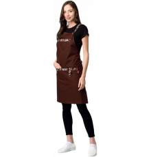 Фартук с грудкой универсальный Прага (тк.Форвард,210), коричневый (023) Фартук с грудкой универсальный Прага (тк.Форвард,210), коричневый (023)