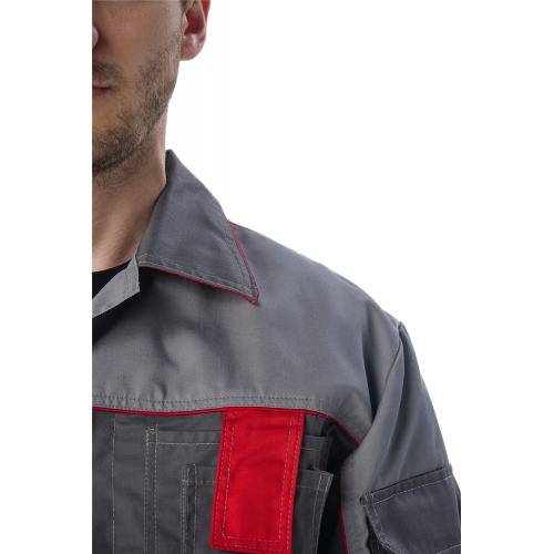 Костюм Союз-Профессионал-1 IMP (тк.Смесовая,240) брюки, т.серый/св.серый/красный Костюм Союз-Профессионал-1 IMP (тк.Смесовая,240) брюки, т.серый/св.серый/красный