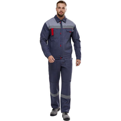 Костюм Флофт-1 СОП У. (тк.Саржа,250) брюки, т.серый/св.серый Костюм Флофт-1 СОП У. (тк.Саржа,250) брюки, т.серый/св.серый