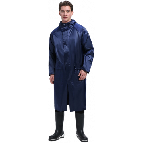 Плащ влагозащитный ProfLineLeader (ПВХ,240), т.синий Плащ влагозащитный ProfLineLeader (ПВХ,240), т.синий