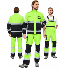 Костюм сигнальный PROFLINE ProfLineSpecialist-2 (тк.Смесовая МВО,240) п/к, желтый/черный Костюм сигнальный PROFLINE ProfLineSpecialist-2 (тк.Смесовая МВО,240) п/к, желтый/черный