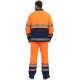 Костюм для дорожника (тк.Смесовая,210) п/к, оранжевый/т.синий