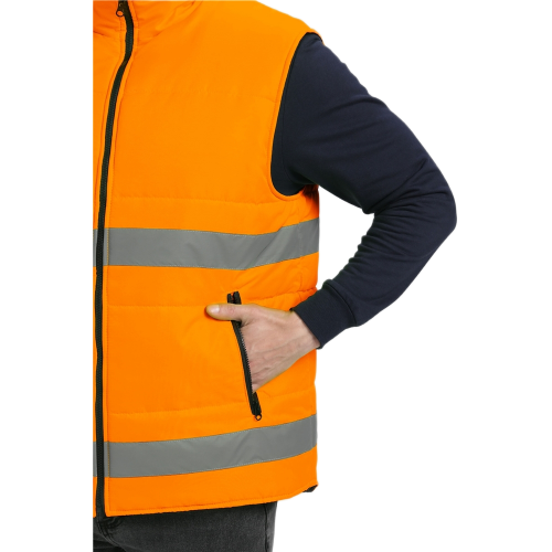 Жилет утепленный сигнальный Ярксион СОП (тк.OxLine,90), оранжевый