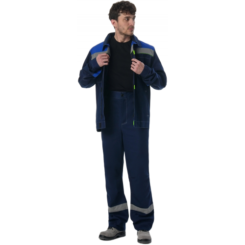 Костюм Флофт-1 СОП (тк.Смесовая,210) брюки, т.синий/васильковый Костюм Флофт-1 СОП (тк.Смесовая,210) брюки, т.синий/васильковый