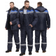 Костюм зимний Труженик-Ультра-2 (тк.Оксфорд) п/к, т.синий/васильковый