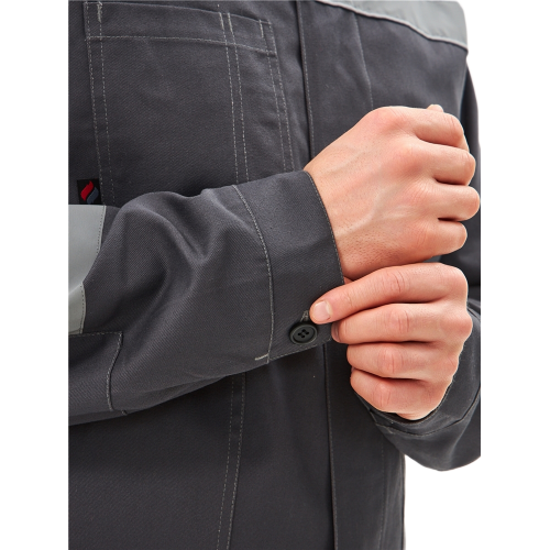 Костюм Липецк-2 СОП CH (тк.Смесовая,280) п/к, т.серый/св.серый