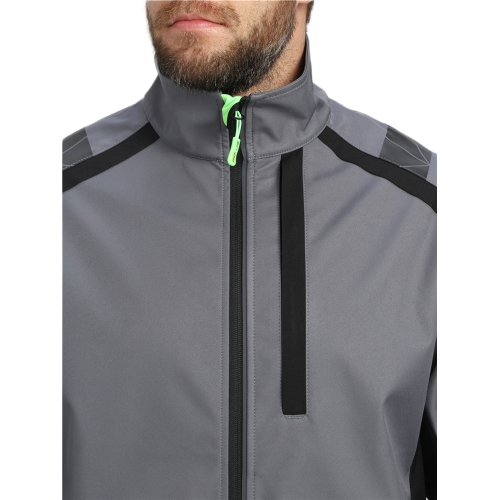 Куртка ProfLineLeader (тк.Софтшел), серый/черный Куртка ProfLineLeader (тк.Софтшел), серый/черный