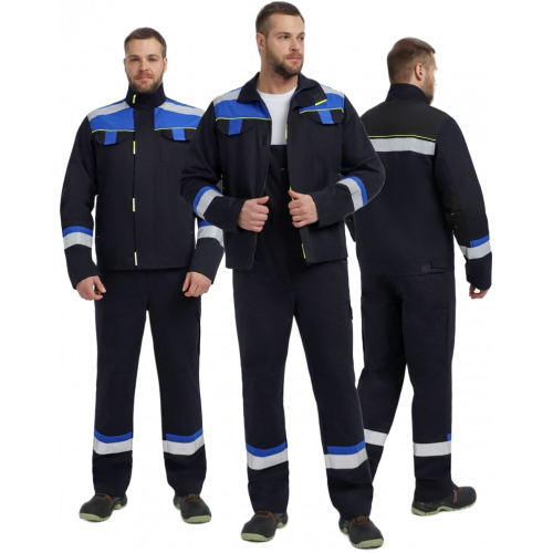 Костюм Бостон (тк.Саржа,320) п/к, т.синий/васильковый Костюм Бостон (тк.Саржа,320) п/к, т.синий/васильковый