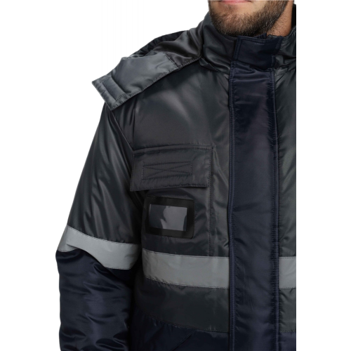 Костюм зимний Мегрес-2 СОП (тк.OxLine,90) п/к, т.серый/т.синий