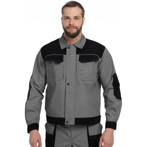 Костюм Вестгард-1 (тк.Канвас,260) брюки, т.серый/черный Костюм Вестгард-1 (тк.Канвас,260) брюки, т.серый/черный