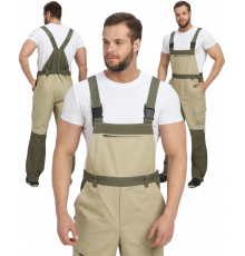 Полукомбинезон Челси CH (тк.Канвас,270), хаки/бежевый Полукомбинезон Челси CH (тк.Канвас,270), хаки/бежевый