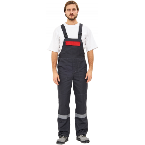 Костюм Лигор-2 Премиум СОП К. (тк.Смесовая,240) п/к, т.серый/красный Костюм Лигор-2 Премиум СОП К. (тк.Смесовая,240) п/к, т.серый/красный