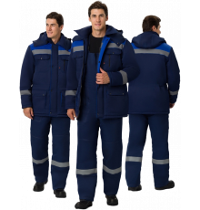 Костюм зимний Титан (тк.Смесовая,210) п/к, т.синий/васильковый Костюм зимний Титан (тк.Смесовая,210) п/к, т.синий/васильковый