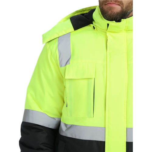 Костюм зимний сигнальный ProfLineSpecialist (тк.Оксфорд PU) брюки, желтый/черный Костюм зимний сигнальный ProfLineSpecialist (тк.Оксфорд PU) брюки, желтый/черный