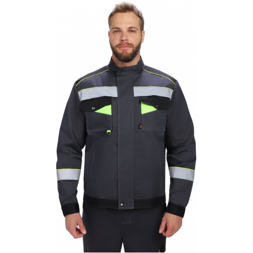 Костюм Ховард-1 (тк.Смесовая,240) брюки, т.серый/черный/лимонный Костюм Ховард-1 (тк.Смесовая,240) брюки, т.серый/черный/лимонный