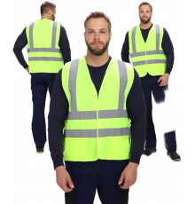 Жилет сигнальный ProfLineSpecialist с карманами СОП-4 (тк.Полиэфир,130), желтый Жилет сигнальный ProfLineSpecialist с карманами СОП-4 (тк.Полиэфир,130), желтый