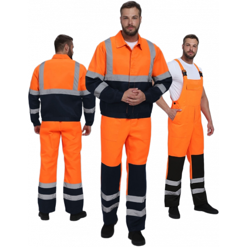 Костюм сигнальный Ярксион-2 СОП К. (тк.Смесовая,210) п/к, оранжевый/т.синий Костюм сигнальный Ярксион-2 СОП К. (тк.Смесовая,210) п/к, оранжевый/т.синий