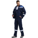 Костюм Нейч-2 СОП с капюшоном К. (тк.Смесовая,210) п/к, т.синий/васильковый