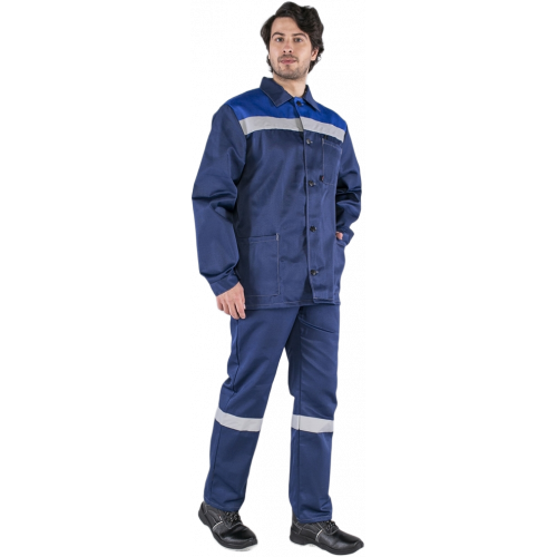 Костюм Стандарт СОП (тк.Смесовая,210) брюки, т.синий/васильковый Костюм Стандарт СОП (тк.Смесовая,210) брюки, т.синий/васильковый