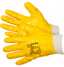 Astra LITE Перчатки с полной обливкой нитрилом жёлтого цвета