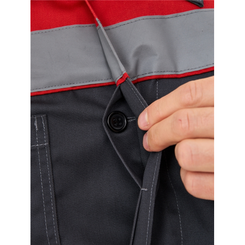 Костюм Лигор-2 Премиум СОП (тк.Смесовая,240) п/к, т.серый/красный Костюм Лигор-2 Премиум СОП (тк.Смесовая,240) п/к, т.серый/красный