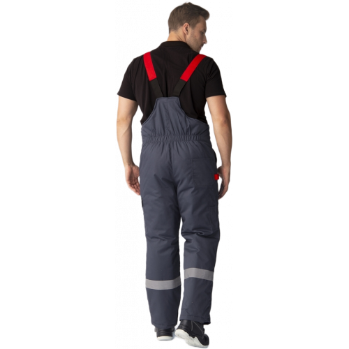 Костюм зимний Вектрон-2 СОП (тк.Смесовая,240) п/к, черный/красный/серый