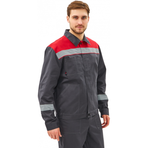 Костюм Липецк-1 СОП CH (тк.Смесовая,280) брюки, т.серый/красный Костюм Липецк-1 СОП CH (тк.Смесовая,280) брюки, т.серый/красный