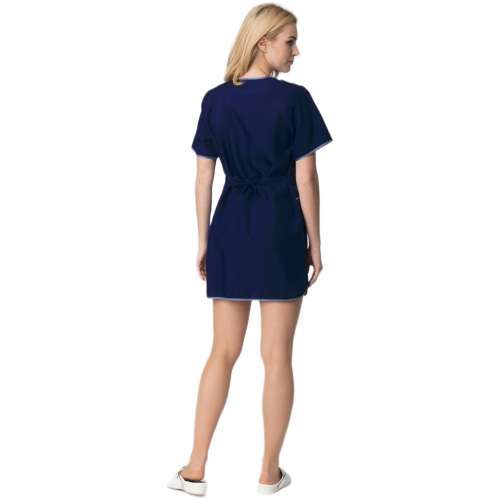 Халат женский Сакура (тк.Габардин), т.синий Халат женский Сакура (тк.Габардин), т.синий