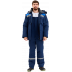 Костюм зимний Труженик-Ультра-2 СОП (тк.Смесовая,210) п/к, т.синий/васильковый