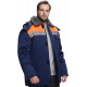 Куртка зимняя для бригадира NEW (тк.Смесовая,210), т.синий/оранжевый