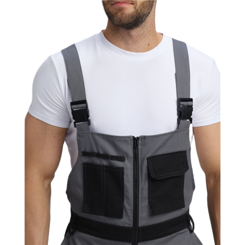 Полукомбинезон Милан NEW CH МВО (тк.Смесовая,270), т.серый/черный Полукомбинезон Милан NEW CH МВО (тк.Смесовая,270), т.серый/черный