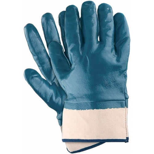 Перчатки нитриловые полный облив манжет крага