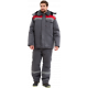 Костюм зимний Труженик-Ультра-2 СОП (тк.Смесовая,210) п/к, т.серый/красный