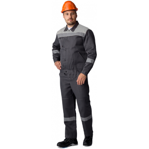 Костюм Лигор-2 СОП (тк.Смесовая,210) п/к, т.серый/св.серый Костюм Лигор-2 СОП (тк.Смесовая,210) п/к, т.серый/св.серый