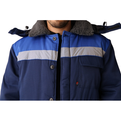 Костюм зимний Труженик-Ультра (тк.Смесовая,210) брюки, т.синий/васильковый Костюм зимний Труженик-Ультра (тк.Смесовая,210) брюки, т.синий/васильковый