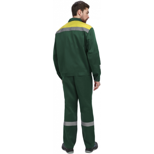 Костюм Лигор-2 СОП (тк.Смесовая,210) п/к, зеленый/желтый