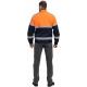 Куртка-трансформер сигнальная ProfLineSpecialist (тк.Смесовая МВО,240), оранжевый/т.синий