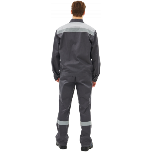Костюм Липецк-2 СОП CH (тк.Смесовая,280) п/к, т.серый/св.серый