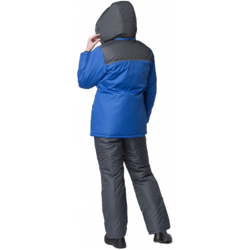 Куртка зимняя женская Сакрин (Дюспо), васильковый/темно-серый Куртка зимняя женская Сакрин (Дюспо), васильковый/темно-серый