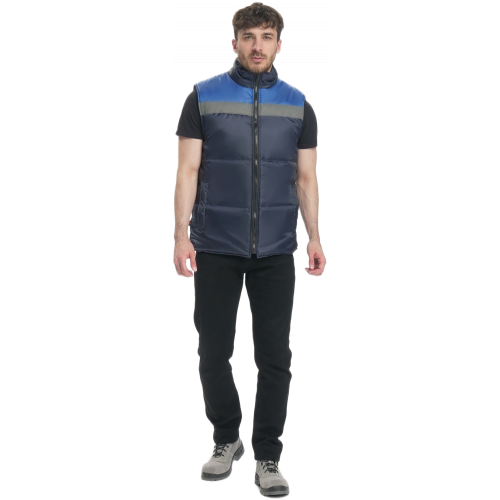 Жилет утепленный Экспертный СОП (тк.Оксфорд), т.синий/васильковый Жилет утепленный Экспертный СОП (тк.Оксфорд), т.синий/васильковый