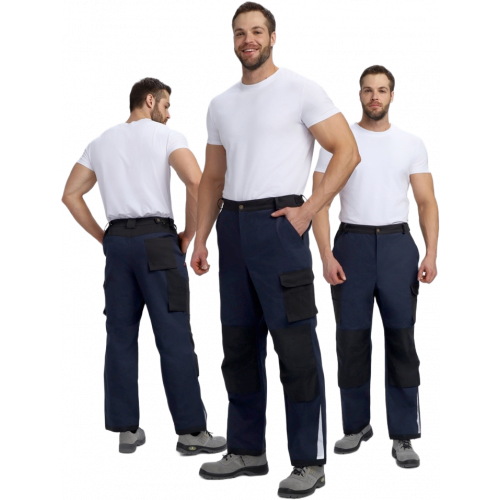 Брюки Милан NEW CH МВО (тк.Смесовая,270), т.синий/черный Брюки Милан NEW CH МВО (тк.Смесовая,270), т.синий/черный