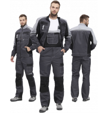 Костюм Вектрон-2 (тк.Смесовая,240) п/к, т.серый/св.серый/черный Костюм Вектрон-2 (тк.Смесовая,240) п/к, т.серый/св.серый/черный