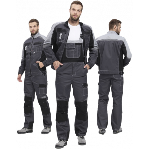 Костюм Вектрон-2 (тк.Смесовая,240) п/к, т.серый/св.серый/черный Костюм Вектрон-2 (тк.Смесовая,240) п/к, т.серый/св.серый/черный