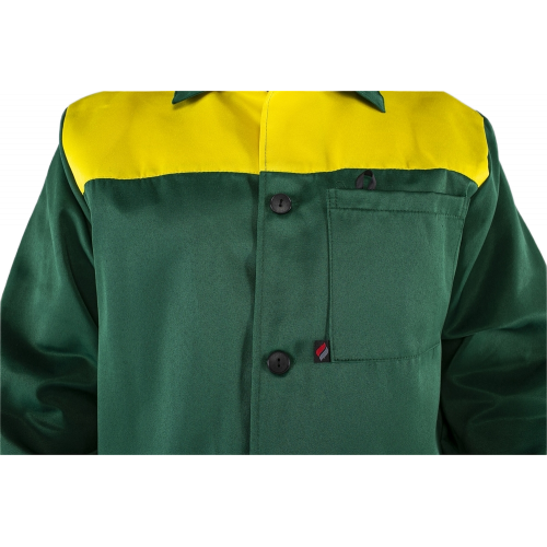 Костюм Стандарт (тк.Смесовая,210) брюки, зеленый/желтый