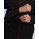 Костюм Нейч-2 СОП с капюшоном (тк.Смесовая,210) п/к, черный/красный