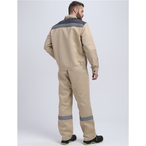 Костюм Лигор-2 СОП (тк.Смесовая,210) п/к, бежевый/т.серый