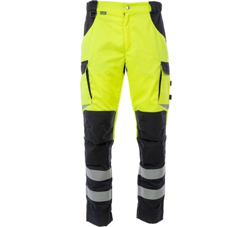 Брюки сигнальные Brodeks KS309, цвет жёлтый, чёрный Брюки сигнальные Brodeks KS309, цвет жёлтый, чёрный