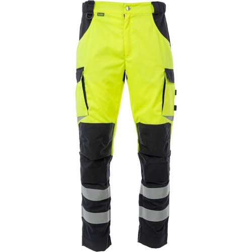 Брюки сигнальные Brodeks KS309, цвет жёлтый, чёрный Брюки сигнальные Brodeks KS309, цвет жёлтый, чёрный