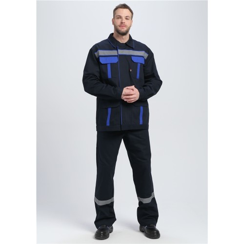 Костюм для ИТР СОП UZ (тк.Саржа,250) брюки, т.синий/васильковый Костюм для ИТР СОП UZ (тк.Саржа,250) брюки, т.синий/васильковый