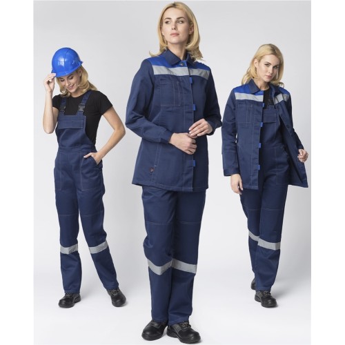 Костюм женский Весна-2 СОП CH (тк.Смесовая,210) п/к, т.синий/васильковый Костюм женский Весна-2 СОП CH (тк.Смесовая,210) п/к, т.синий/васильковый